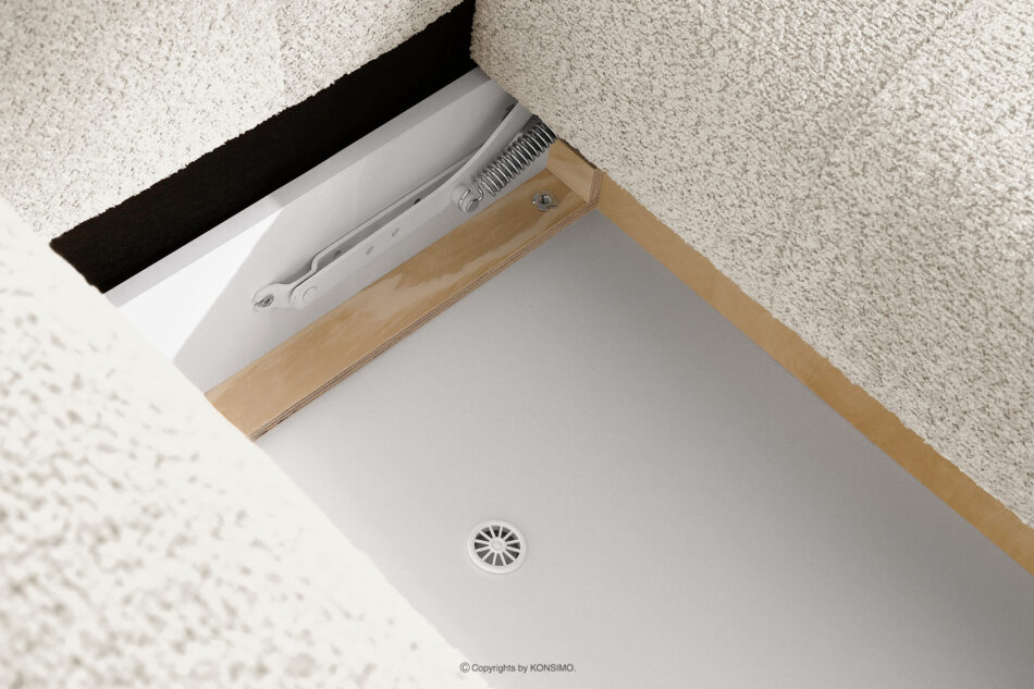 LIRA Sofa i puf w tkaninie boucle biały biały - zdjęcie 18