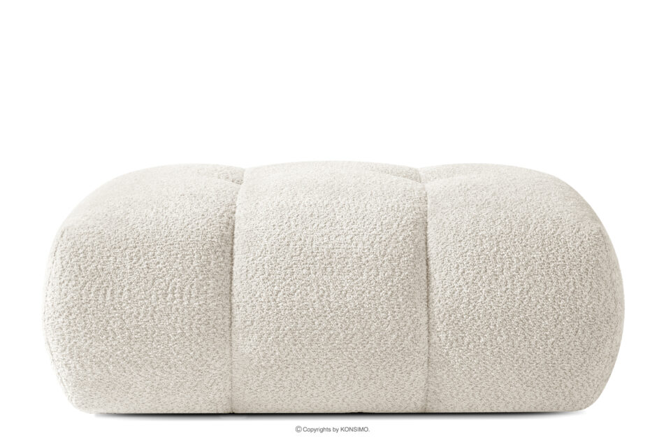 LIRA Sofa i puf w tkaninie boucle biały biały - zdjęcie 19