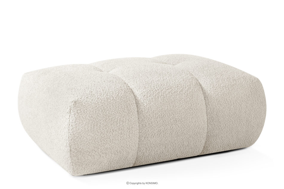 LIRA Sofa i puf w tkaninie boucle biały biały - zdjęcie 21