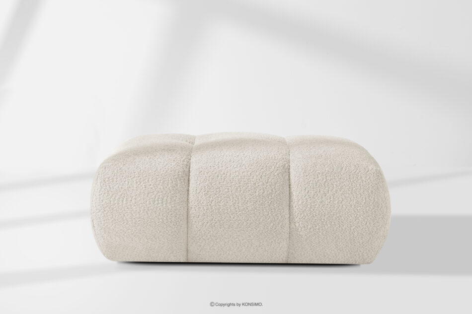 LIRA Sofa i puf w tkaninie boucle biały biały - zdjęcie 24