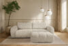 LIRA Sofa i puf w tkaninie boucle biały biały - zdjęcie 26