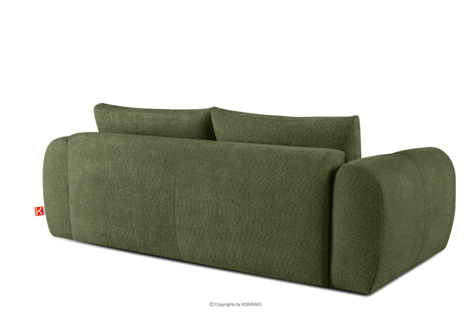 LIRA Sofa i puf boucle oliwkowy oliwkowy - zdjęcie 7