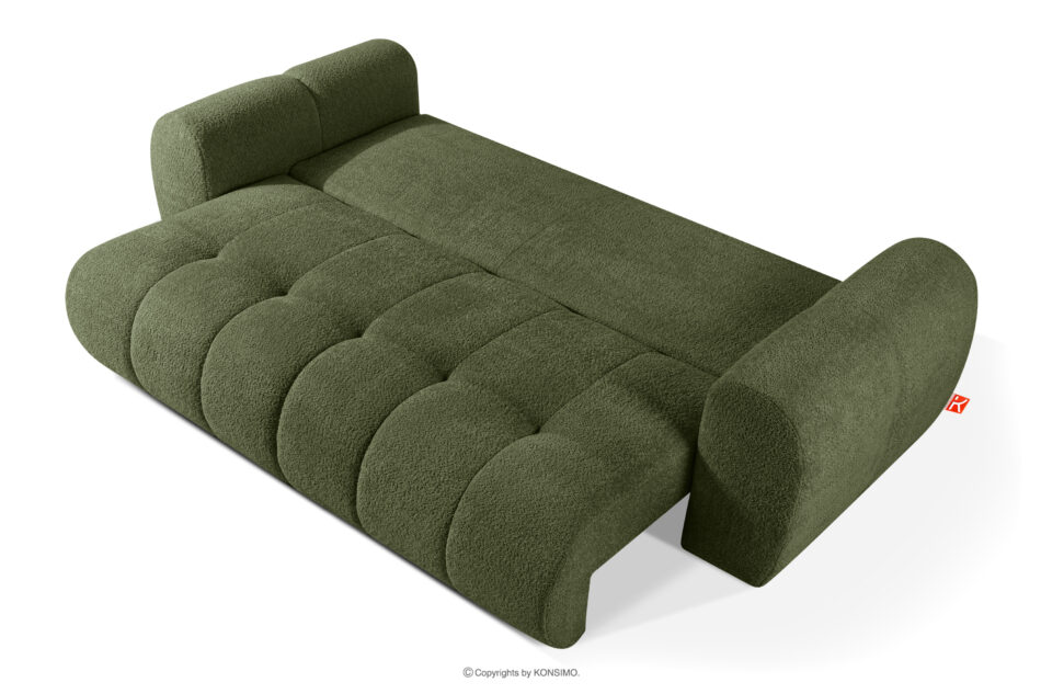 LIRA Sofa i puf boucle oliwkowy oliwkowy - zdjęcie 8