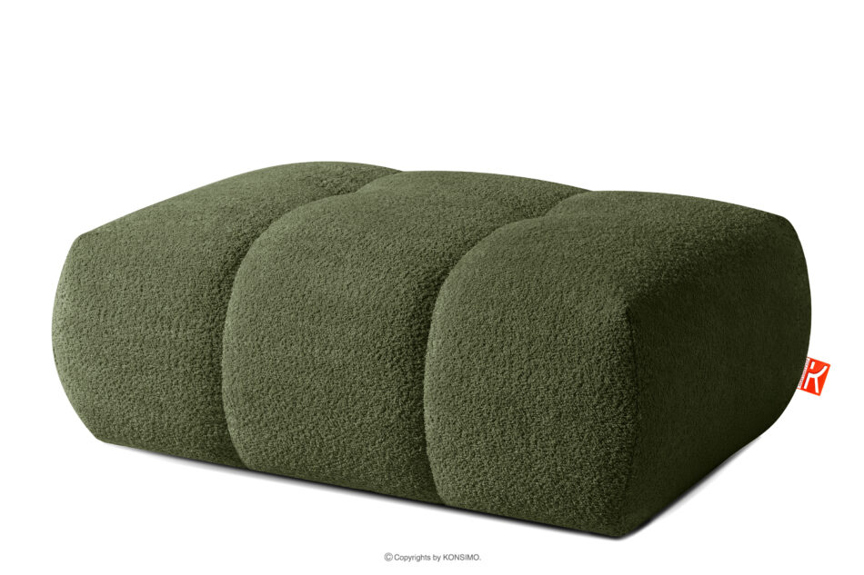 LIRA Sofa i puf boucle oliwkowy oliwkowy - zdjęcie 20
