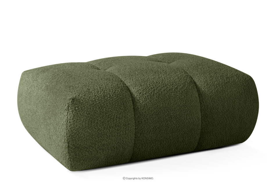 LIRA Sofa i puf boucle oliwkowy oliwkowy - zdjęcie 21