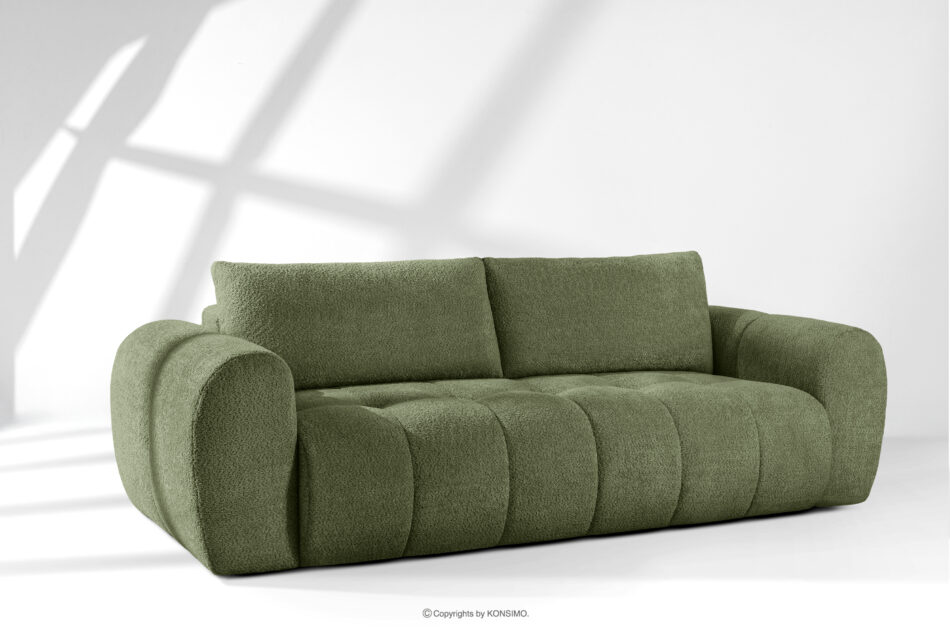 LIRA Sofa i puf boucle oliwkowy oliwkowy - zdjęcie 23