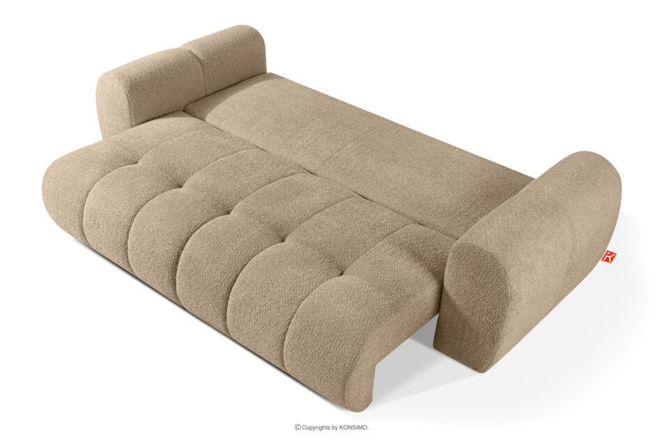 LIRA Sofa i puf w tkaninie boucle beżowy beżowy - zdjęcie 8