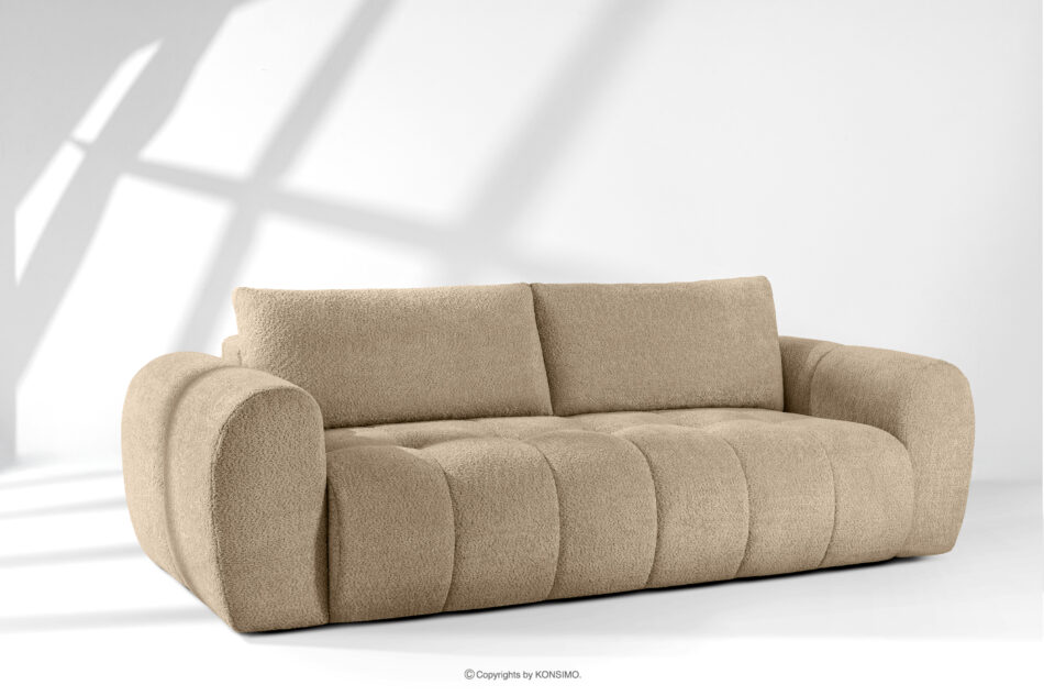 LIRA Sofa i puf w tkaninie boucle beżowy beżowy - zdjęcie 23