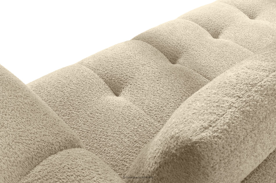 LIRA Sofa i puf w tkaninie boucle jasny beżowy jasny beżowy - zdjęcie 11