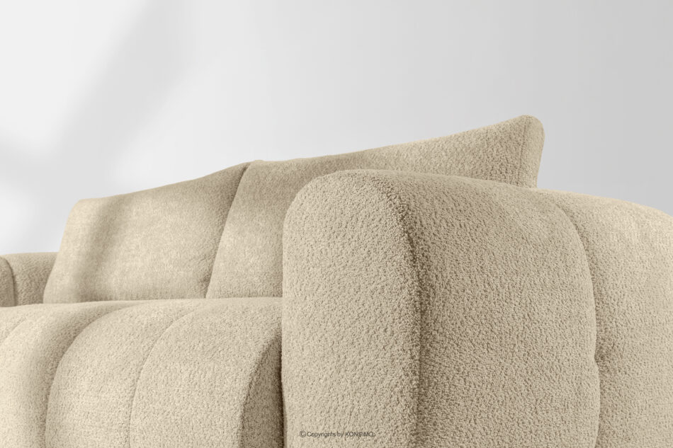 LIRA Sofa i puf w tkaninie boucle jasny beżowy jasny beżowy - zdjęcie 12