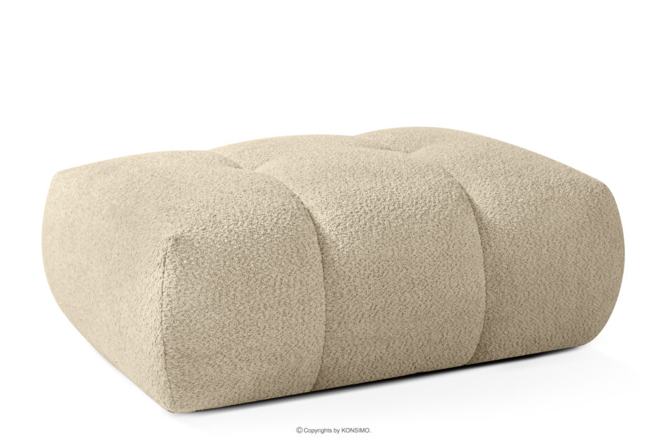 LIRA Sofa i puf w tkaninie boucle jasny beżowy jasny beżowy - zdjęcie 21