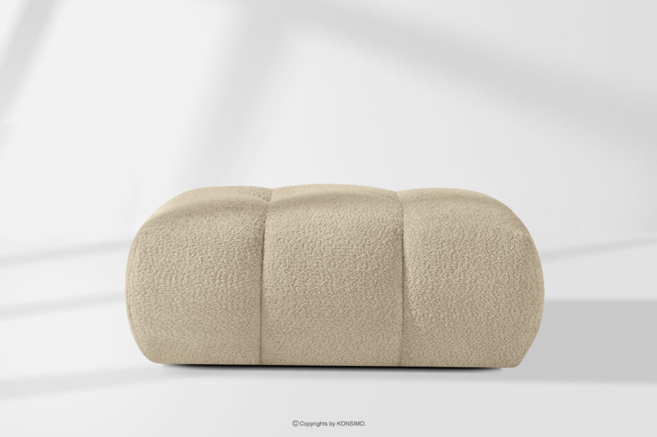 LIRA Sofa i puf w tkaninie boucle jasny beżowy jasny beżowy - zdjęcie 24