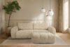 LIRA Sofa i puf w tkaninie boucle jasny beżowy jasny beżowy - zdjęcie 26