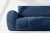 LIRA Sofa i puf boucle granatowy granatowy - zdjęcie 10