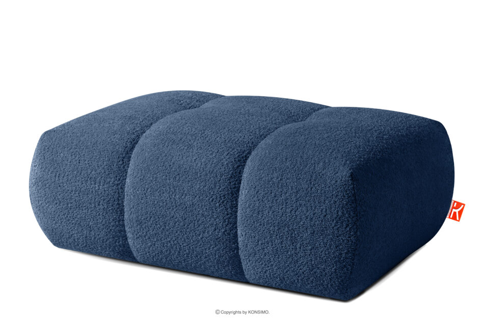LIRA Sofa i puf boucle granatowy granatowy - zdjęcie 20