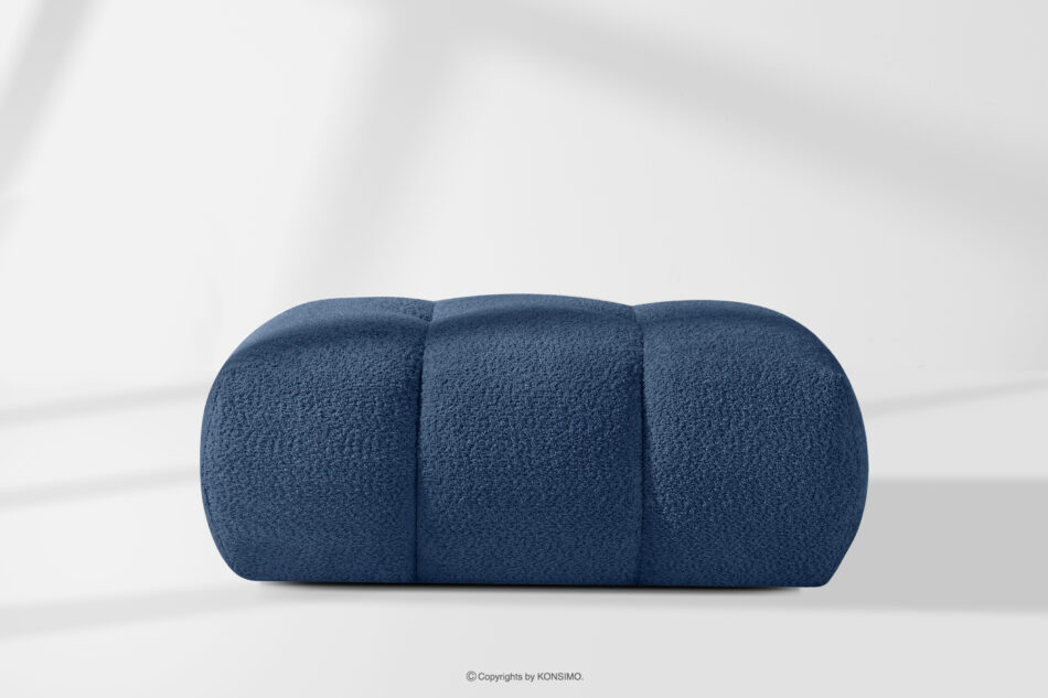 LIRA Sofa i puf boucle granatowy granatowy - zdjęcie 24