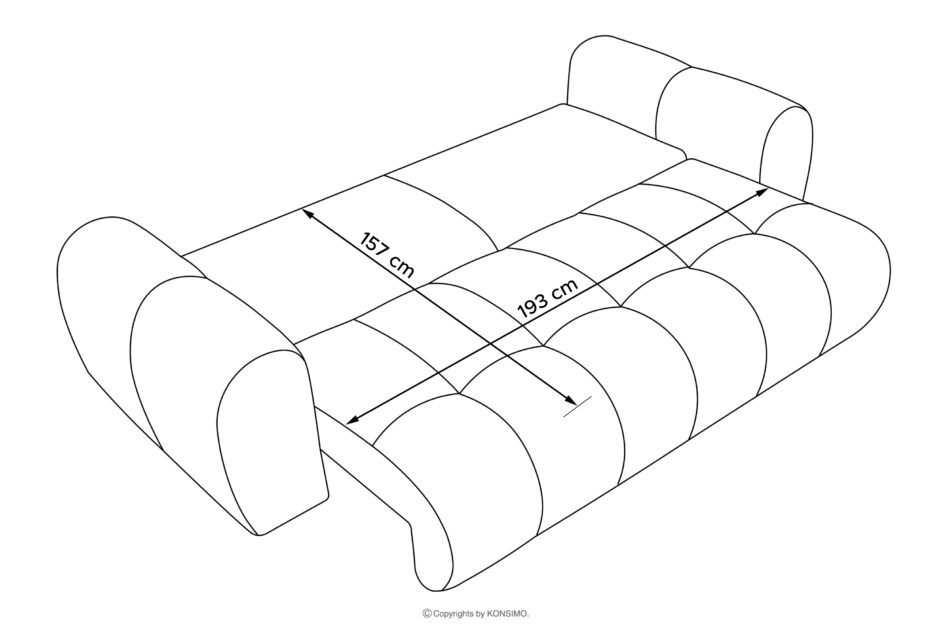 LIRA Sofa i puf w tkaninie boucle jasny beżowy jasny beżowy - zdjęcie 27