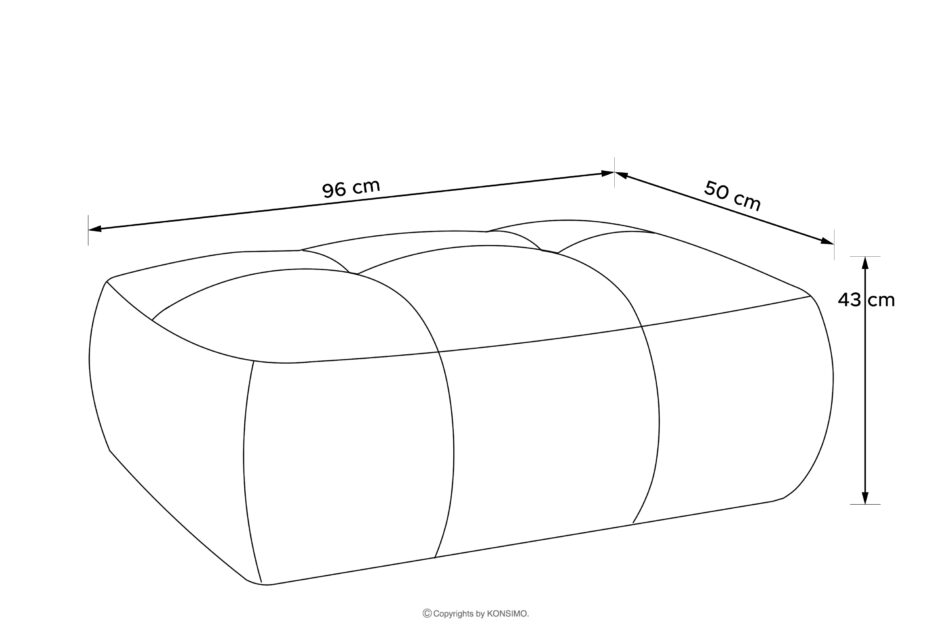 LIRA Sofa i puf w tkaninie boucle jasny beżowy jasny beżowy - zdjęcie 28