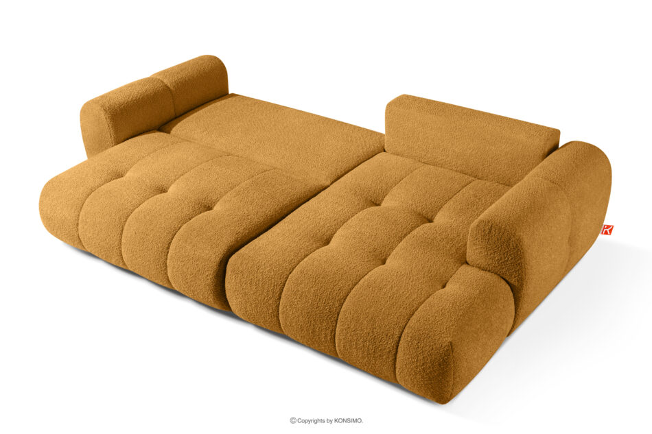 LIRA Narożnik prawy i puf boucle miodowy miodowy - zdjęcie 8