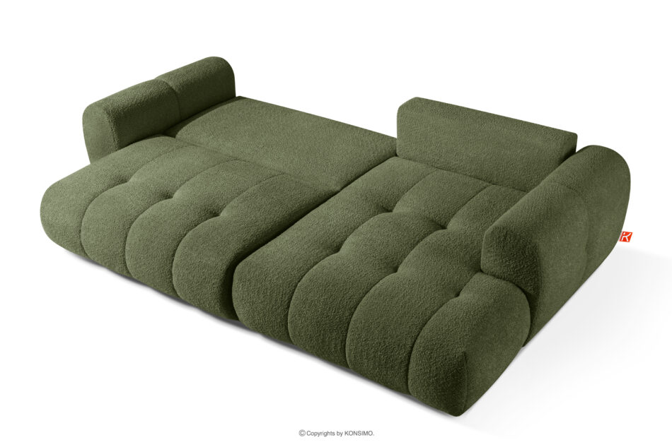 LIRA Narożnik prawy i puf boucle oliwkowy oliwkowy - zdjęcie 8