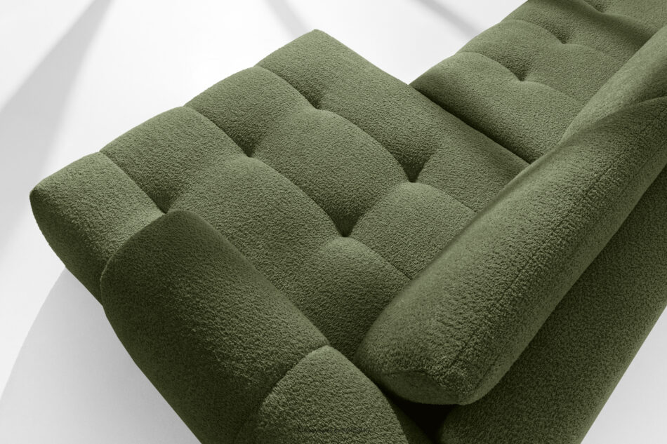 LIRA Narożnik prawy i puf boucle oliwkowy oliwkowy - zdjęcie 11