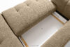 LIRA Narożnik prawy i puf w tkaninie boucle beżowy beżowy - zdjęcie 17