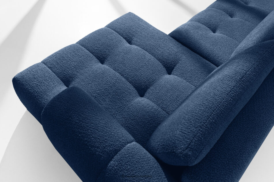 LIRA Narożnik prawy i puf boucle granatowy granatowy - zdjęcie 11