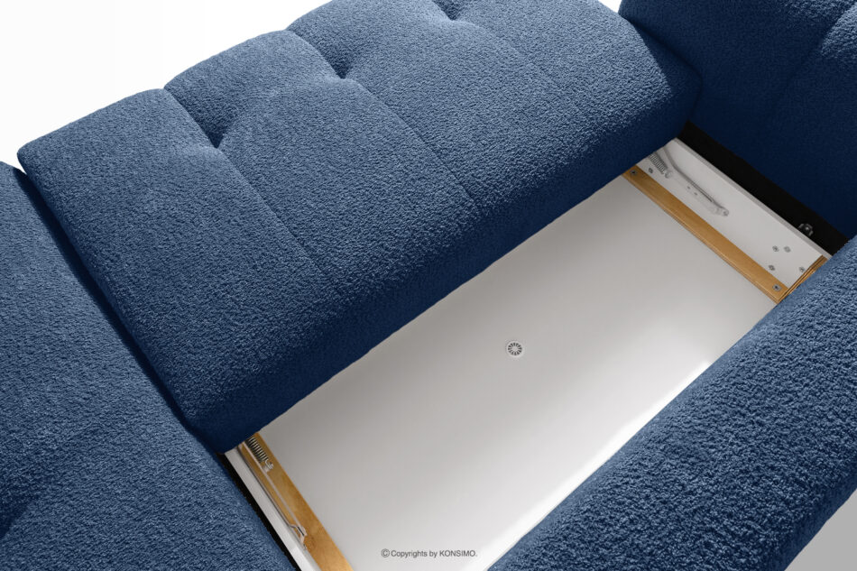 LIRA Narożnik prawy i puf boucle granatowy granatowy - zdjęcie 16