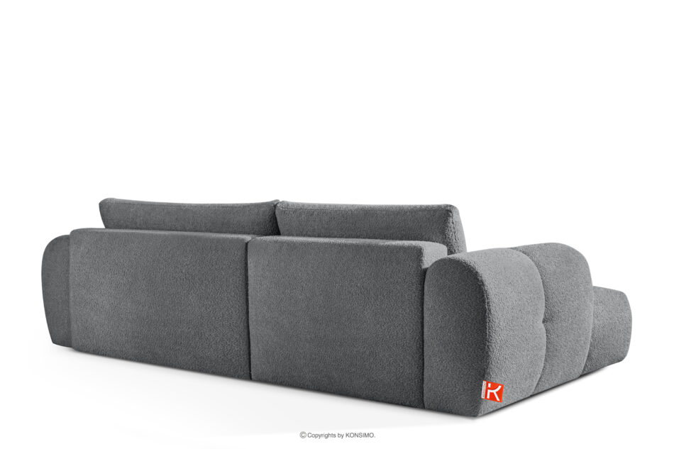 LIRA Narożnik lewy i puf boucle ciemny szary ciemny szary - zdjęcie 7