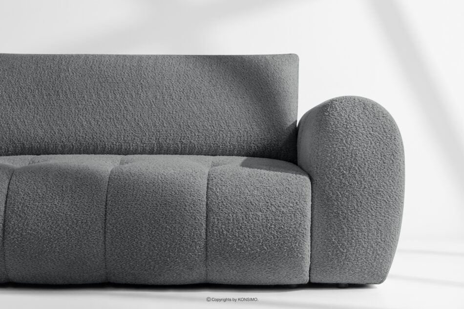 LIRA Narożnik lewy i puf boucle ciemny szary ciemny szary - zdjęcie 9