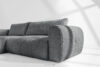 LIRA Narożnik lewy i puf boucle ciemny szary ciemny szary - zdjęcie 15