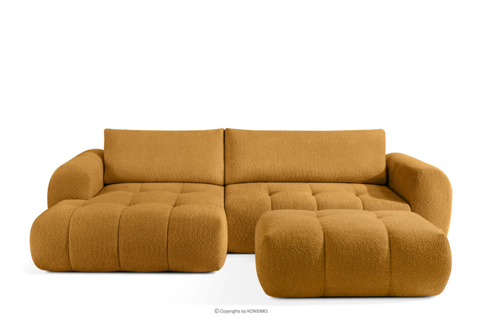 LIRA Narożnik lewy i puf boucle miodowy miodowy - zdjęcie 0