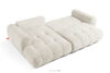 LIRA Narożnik lewy i puf w tkaninie boucle biały biały - zdjęcie 9