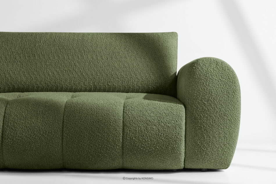 LIRA Narożnik lewy i puf boucle oliwkowy oliwkowy - zdjęcie 9