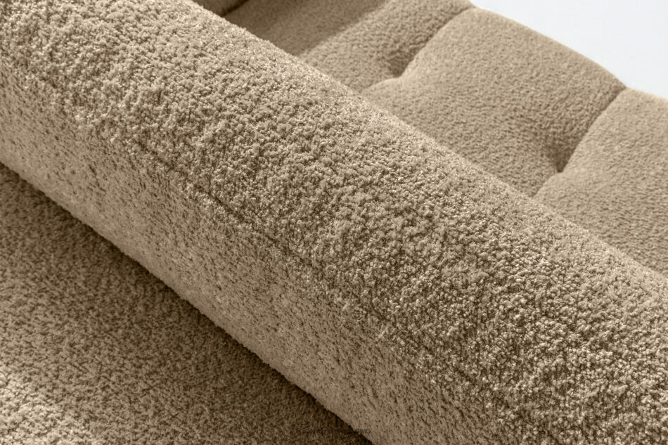 LIRA Narożnik lewy i puf w tkaninie boucle beżowy beżowy - zdjęcie 13