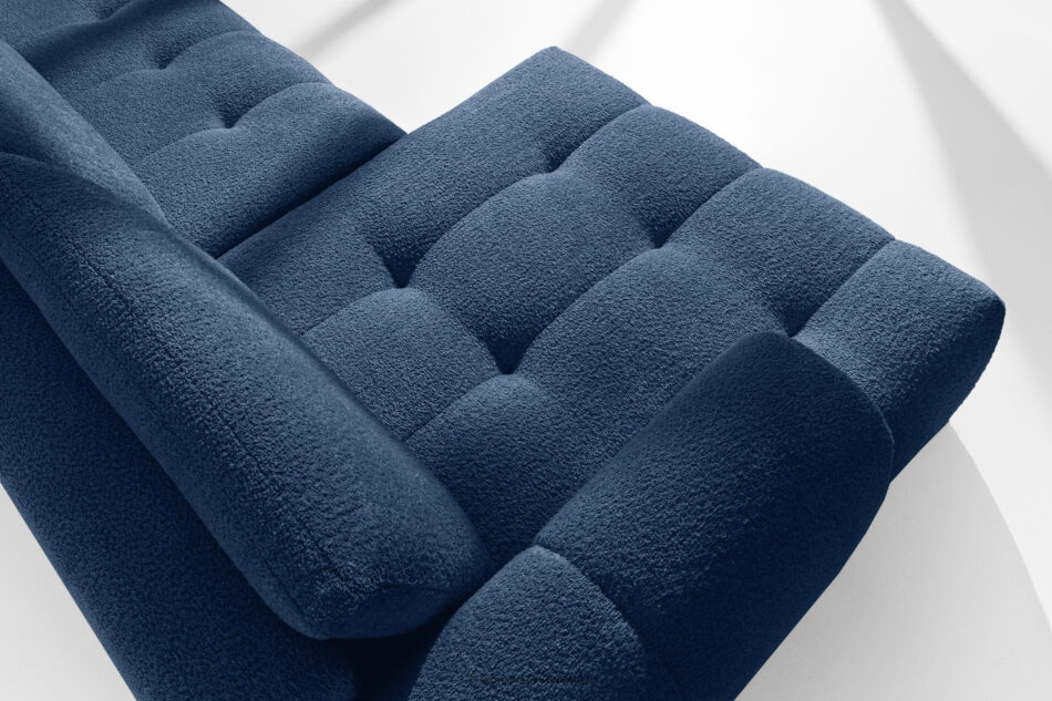 LIRA Narożnik lewy i puf boucle granatowy granatowy - zdjęcie 11