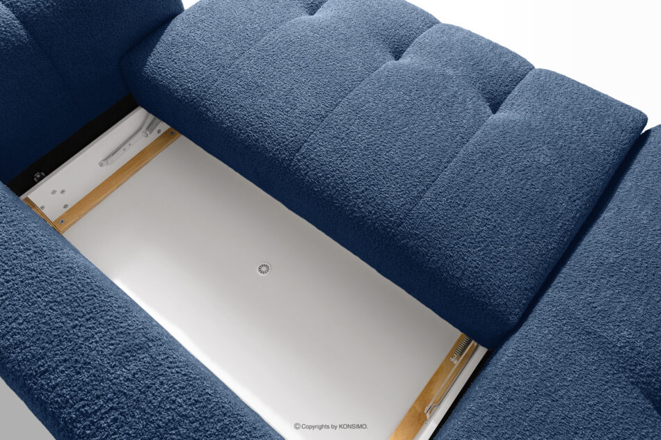 LIRA Narożnik lewy i puf boucle granatowy granatowy - zdjęcie 16