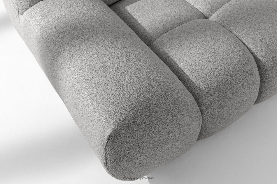 VENA Fotel pikowany w stylu nowoczesnym jasny szary jasny szary - zdjęcie 7