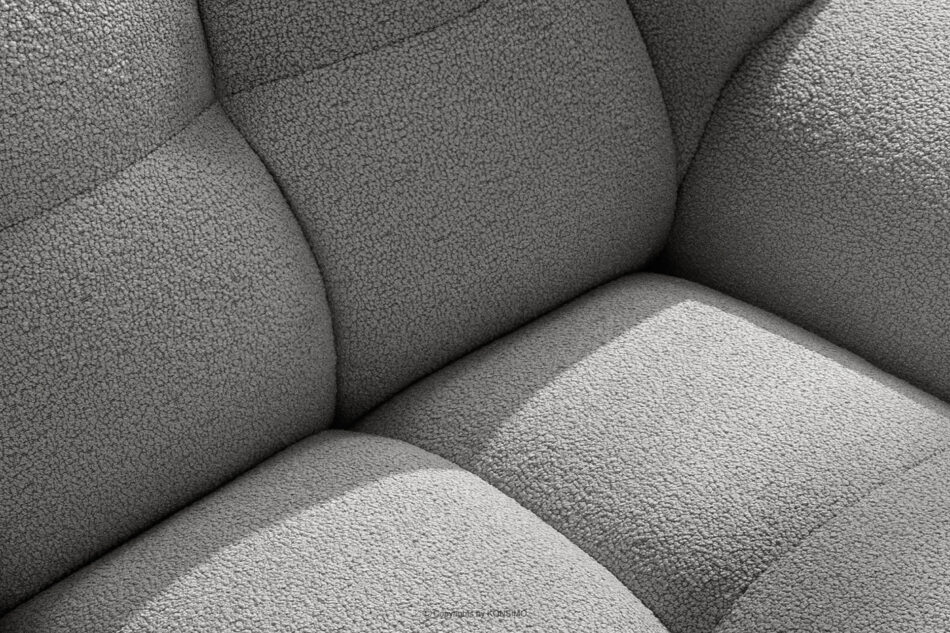 VENA Fotel pikowany w stylu nowoczesnym jasny szary jasny szary - zdjęcie 9