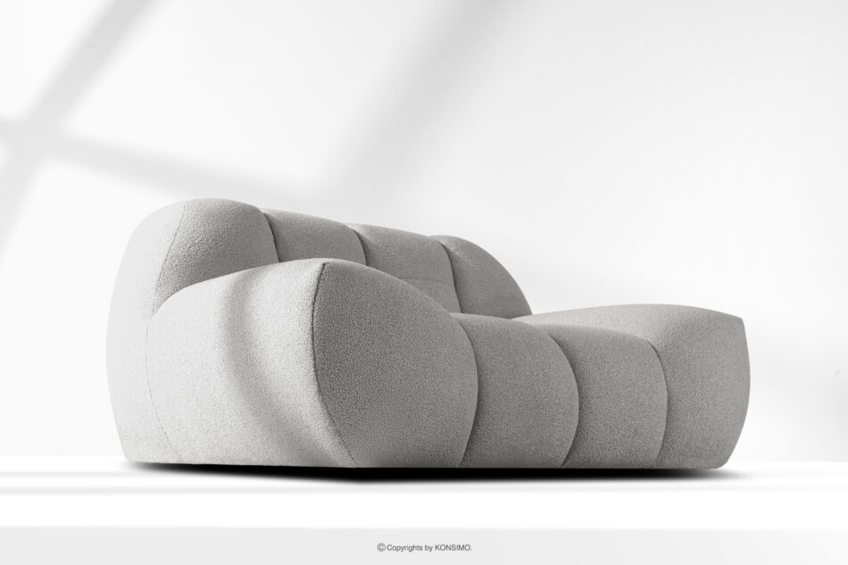 VENA Fotel pikowany w stylu nowoczesnym jasny szary jasny szary - zdjęcie 11