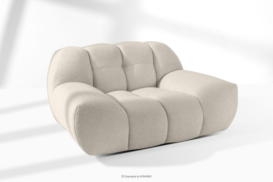 VENA Fotel w stylu japandi biały biały - zdjęcie 10