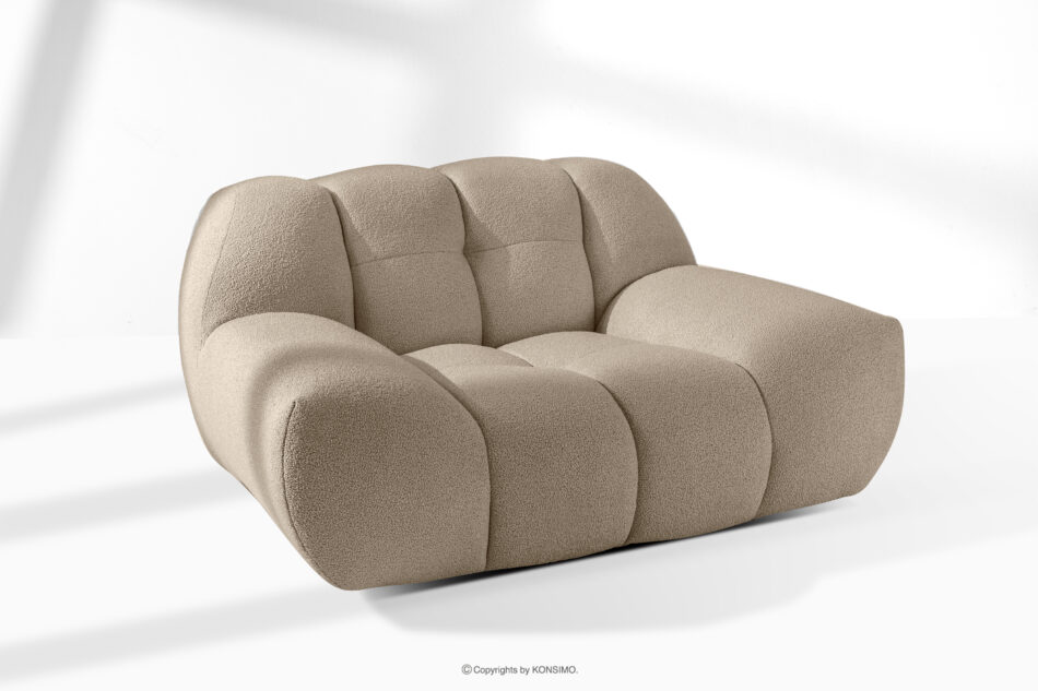 VENA Fotel pikowany w stylu nowoczesnym beżowy beżowy - zdjęcie 10