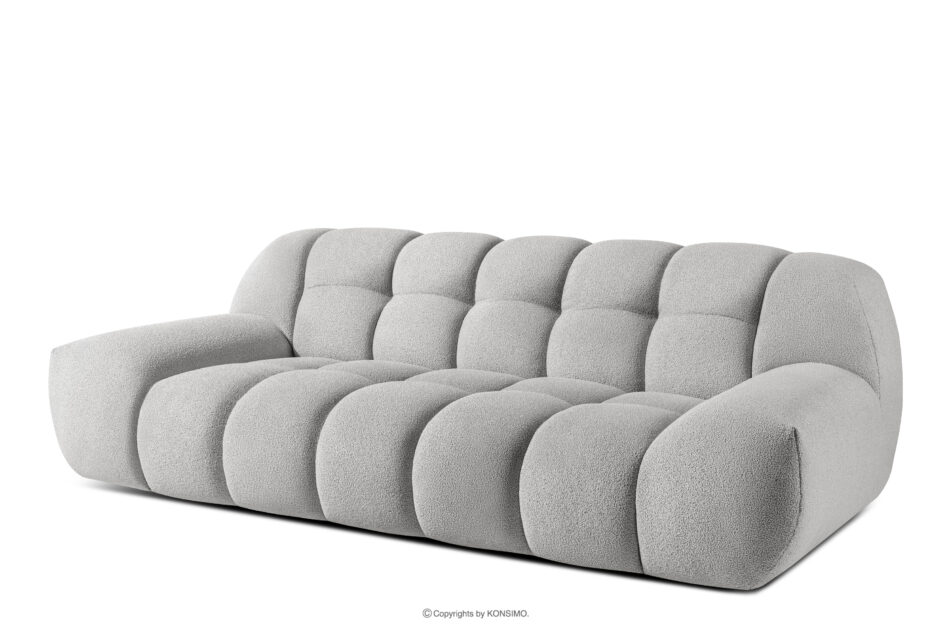 VENA Sofa pikowana dwuosobowa w stylu nowoczesnym jasny szary jasny szary - zdjęcie 3