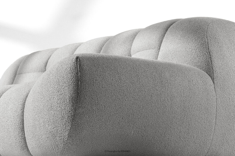 VENA Sofa pikowana dwuosobowa w stylu nowoczesnym jasny szary jasny szary - zdjęcie 7