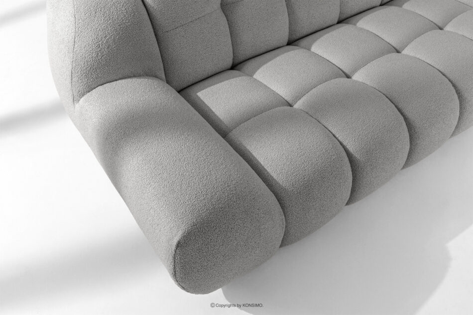 VENA Sofa pikowana dwuosobowa w stylu nowoczesnym jasny szary jasny szary - zdjęcie 8