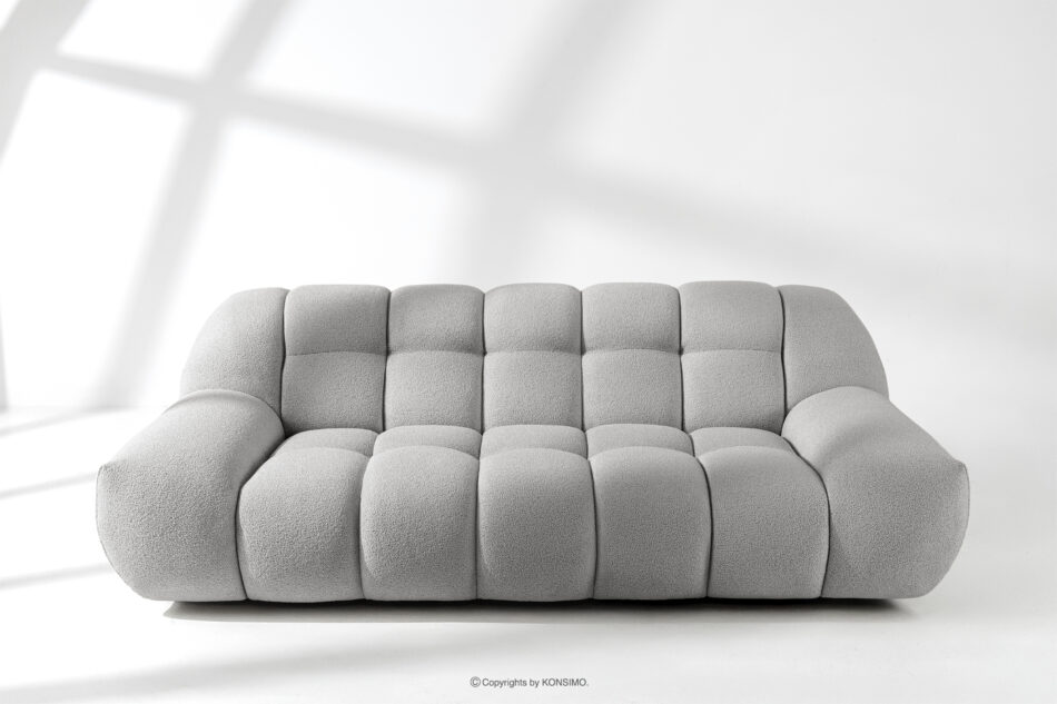 VENA Sofa pikowana dwuosobowa w stylu nowoczesnym jasny szary jasny szary - zdjęcie 10