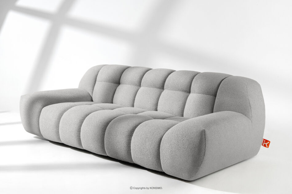 VENA Sofa pikowana dwuosobowa w stylu nowoczesnym jasny szary jasny szary - zdjęcie 11