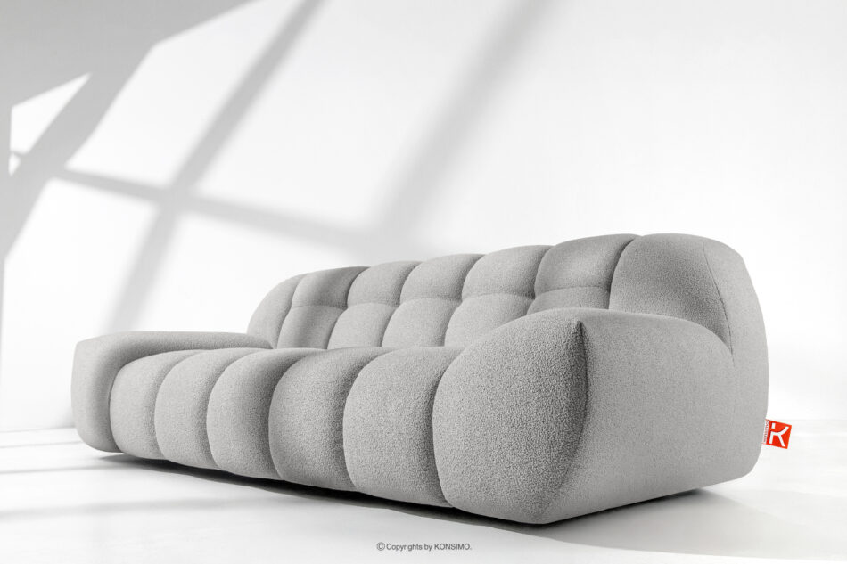 VENA Sofa pikowana dwuosobowa w stylu nowoczesnym jasny szary jasny szary - zdjęcie 13
