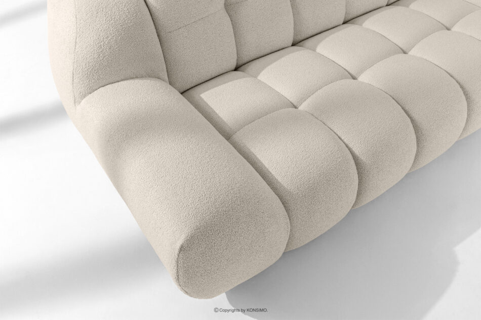 VENA Sofa dwuosobowa w stylu japandi biały biały - zdjęcie 8