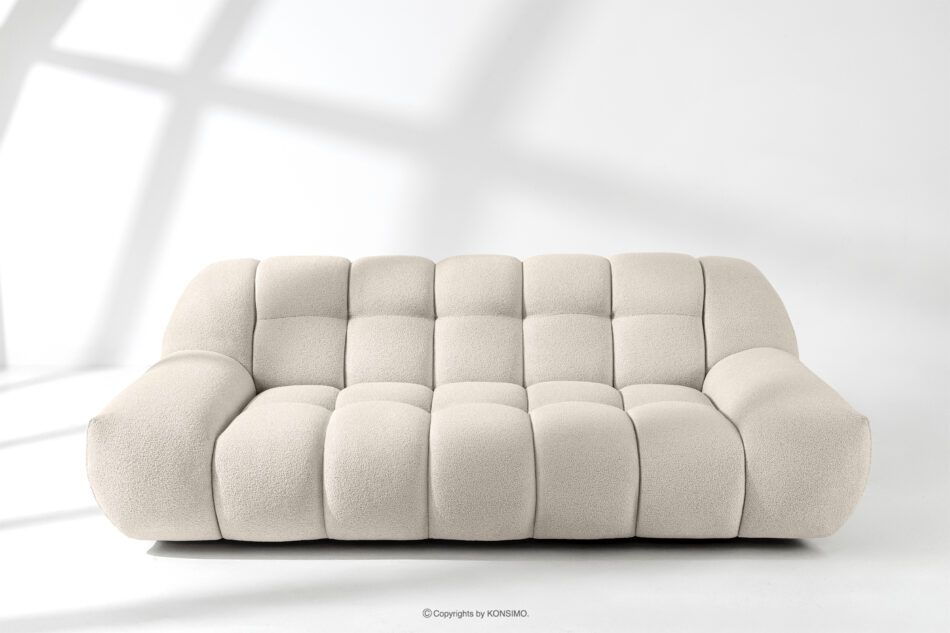 VENA Sofa dwuosobowa w stylu japandi biały biały - zdjęcie 10